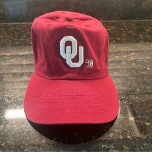 Oklahoma Sooners OU Strap Back Hat Cap 2018 Top Of The World Red Dad